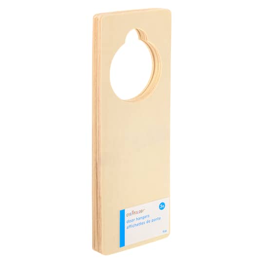 12 Packs: 6 ct. (72 total) Door Hangers Wood by Creatology™